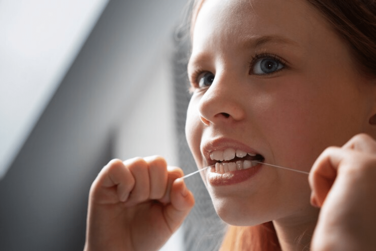 flossing method preferred for children